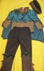 Kids Costumes to Hire - Robin Hood 6pce (top, pants, hat, cape, x2 booties)